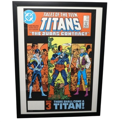 Tales of the Teen Titans #44 Framed 12x16 Judas Contract Art Pérez | DC Comics