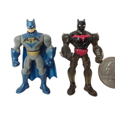 Batman Mighty Minis Lot of 2 – Armored Batman & Batman Beyond 2" DC Mattel