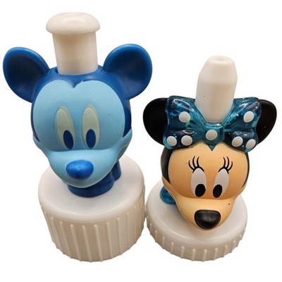 Mickey Minnie Mouse Disney Good 2 Grow Toppers BLUE MICKEY & BLUE GLITTER MINNIE