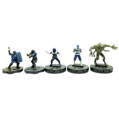 HeroClix Police SWAT Nowhere Soldier Dagon Figure Lot Marvel Set Game Miniatures