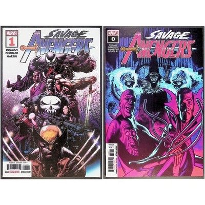 Savage Avengers #0 & 1 2x Lot (2019, Marvel) – NM Conan, Venom, Wolverine
