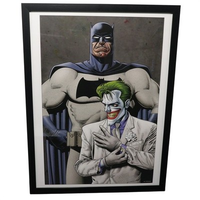 Batman & Joker Framed 12x16 Comic Cover Art by Brian Bolland | DC Comics