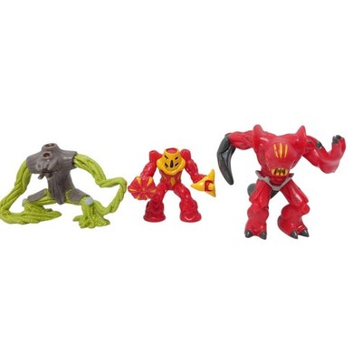 Gormiti Figures Lot of 3 Monsters Giochi Preziosi Red & Green 2008-2009