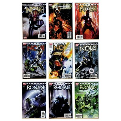 Annihilation Quest Prologue Nova #1-4 & Ronan No. 1-4 Marvel 9x Comic Lot