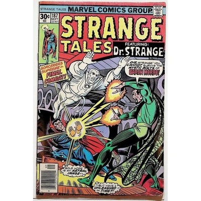 Strange Tales 187 Marvel Comic Book Dr Strange Baron Mordo 1976