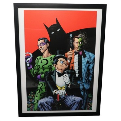 Batman Villains Framed 12x16 Comic Cover Art by Brian Bolland | DC Comics