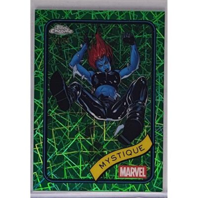 2025 Topps Chrome Mystique #7 Hulk Green Laser Refractor /99 X-Men