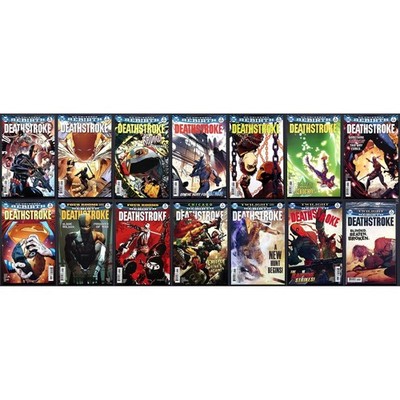 DC Comics Rebirth Deathstroke Comic Lot Issues 1-14 + Rebirth One-Shot 2016-17