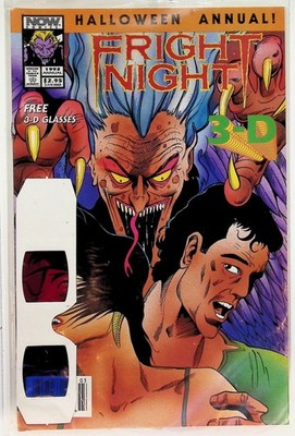 Fright Night 3-D Halloween Annual 1993 Newsstand NOW Comics Sealed w/ Glasses