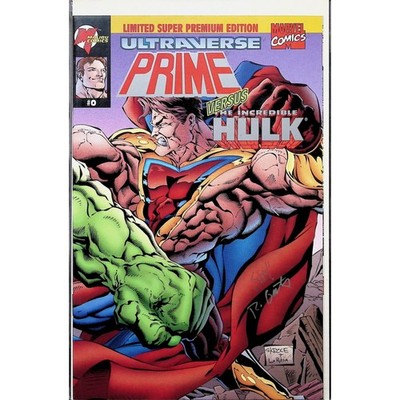 Marvel Comics Comic Ultraverse Prime Versus The Incredible Hulk #0 Signed COA